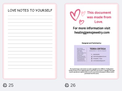 Love Notes to your self